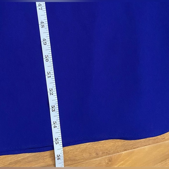 Betsy & Adam Cobalt Blue Evening Gown Maxi Dress Mermaid Ruffle Wedding Prom 4 - Picture 8 of 8